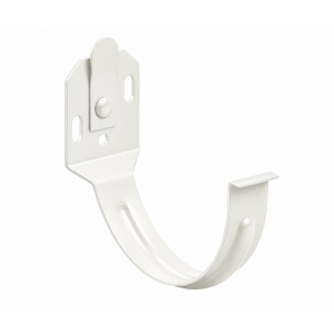 Hak doczołowy z płaskownika KROP STAL Ø130 mm – biały RAL 9010